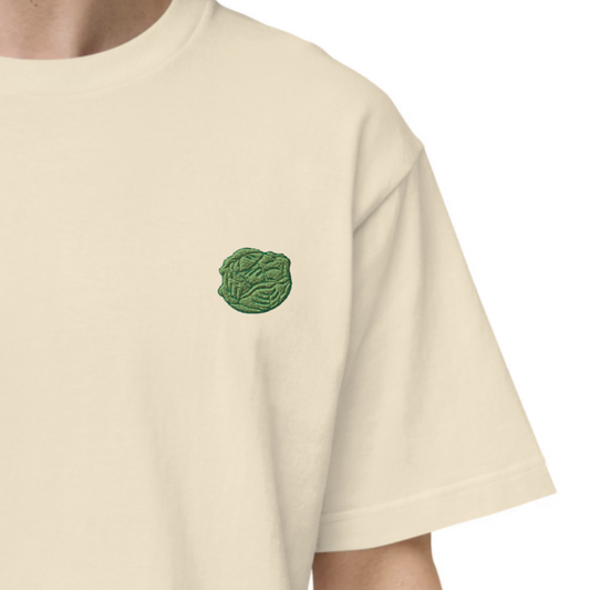 Odin Cabbage OnePoint-Win embroidery T-shirt